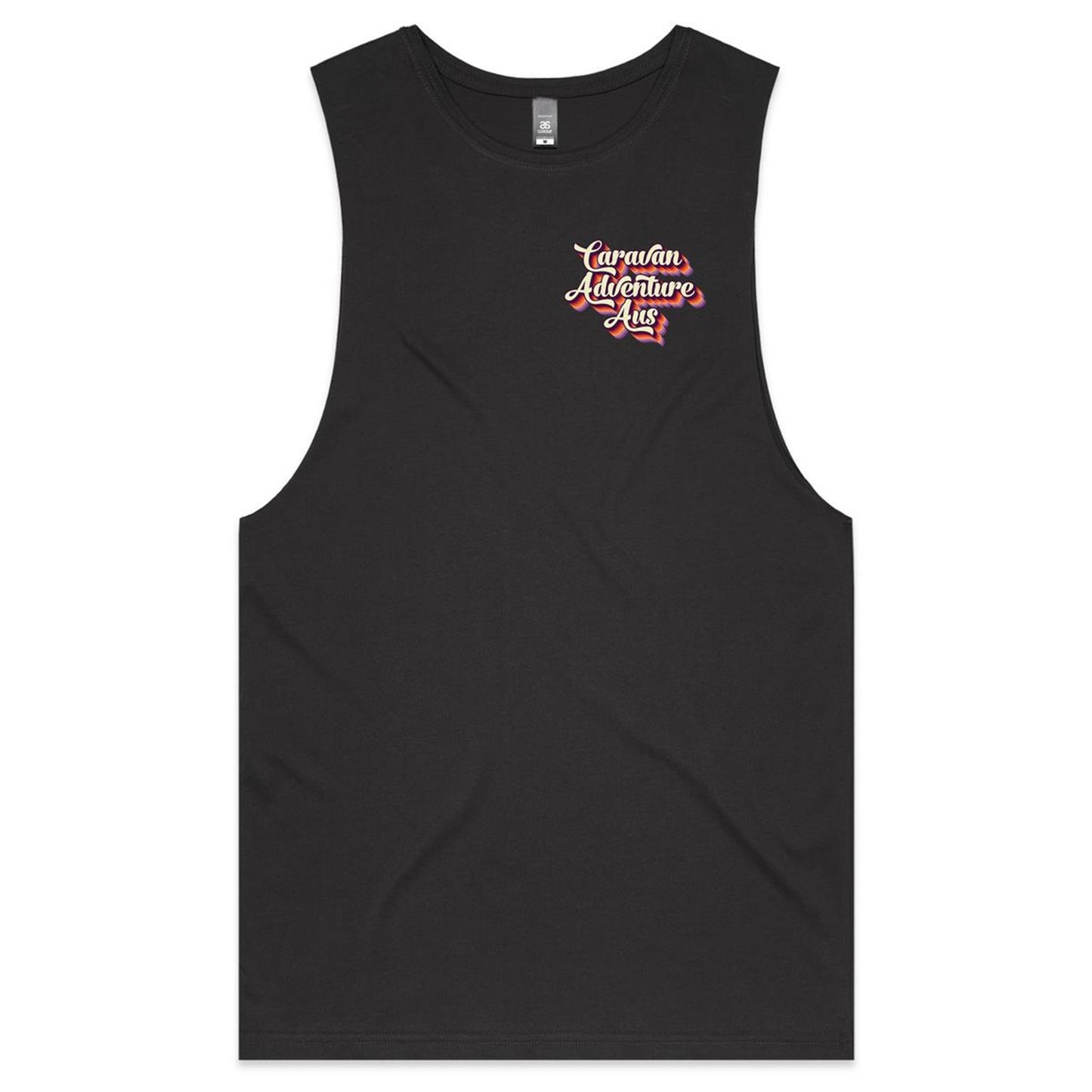 Mens Singlet - Caravan Adventure Aus