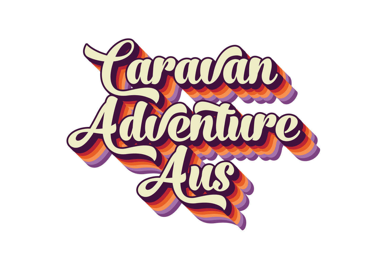 Caravan Adventure Aus Sticker