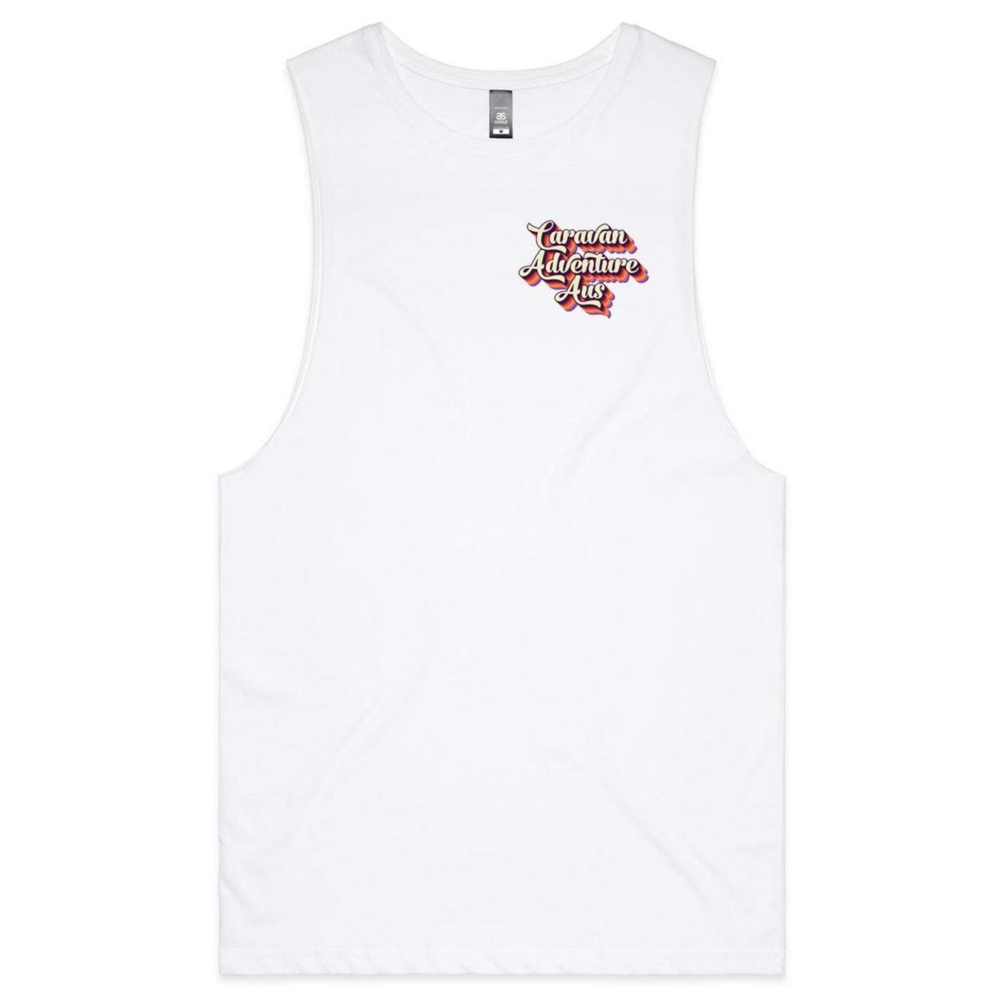 Mens Singlet - Caravan Adventure Aus