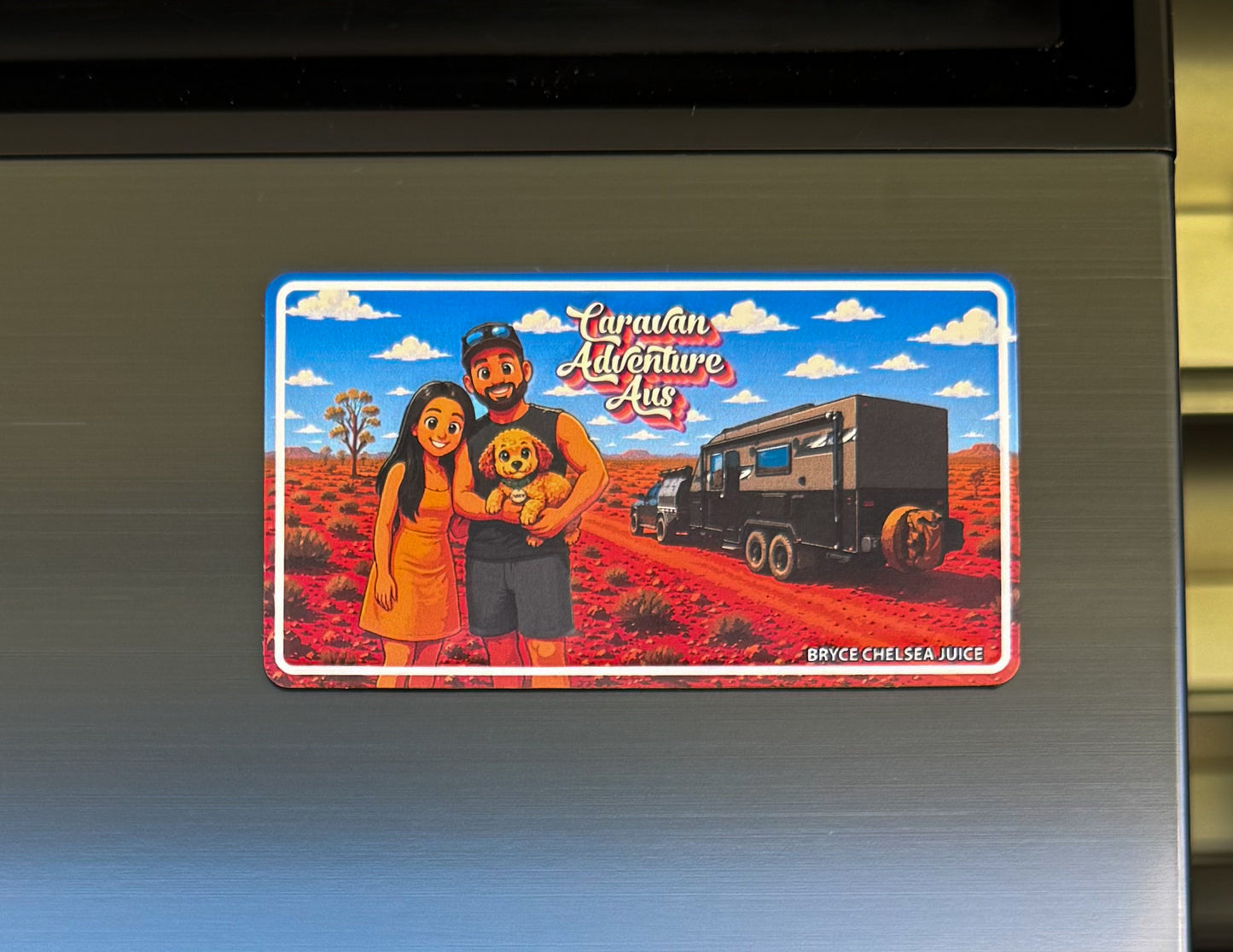Caravan Adventure Aus - Fridge Magnet