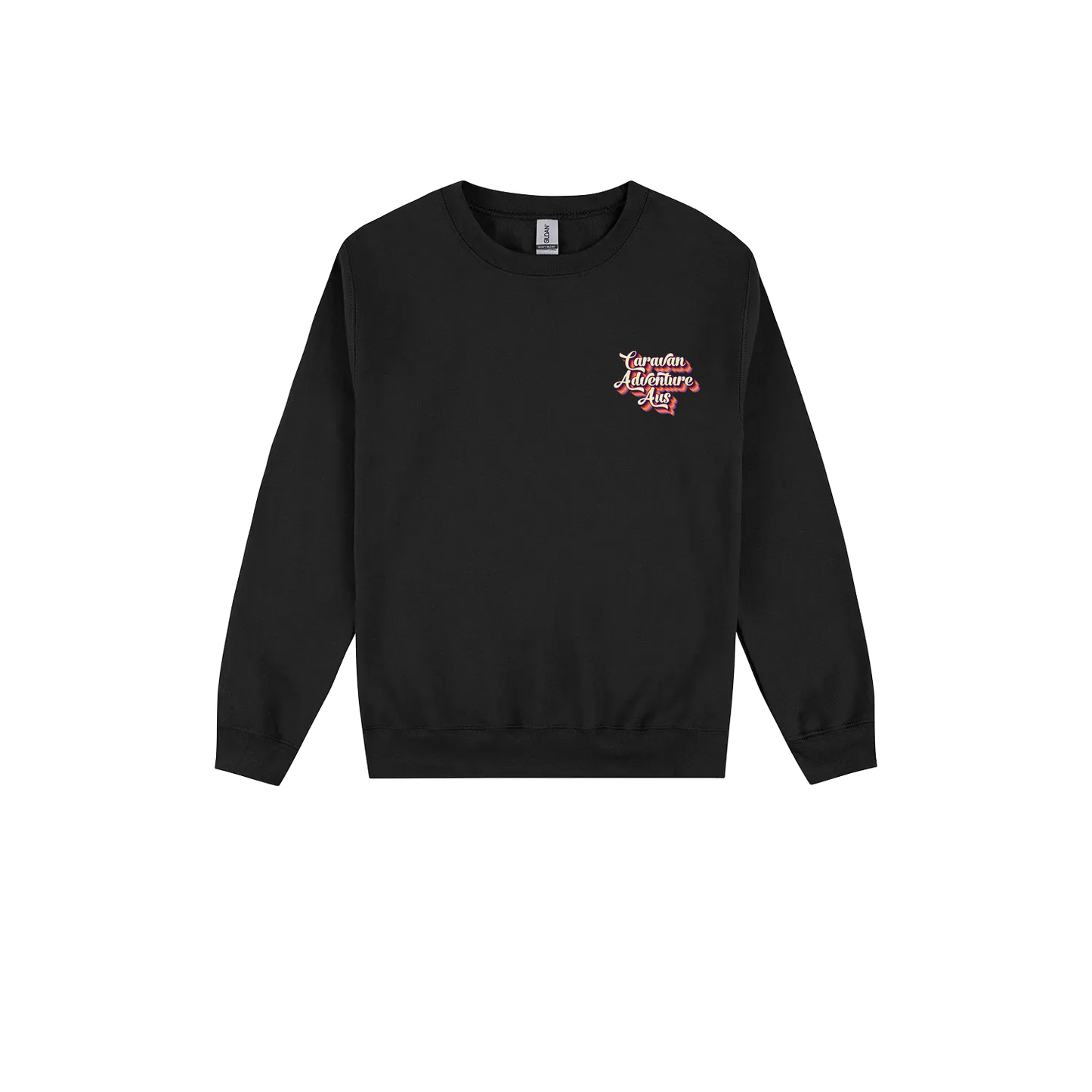 Black front flat lay