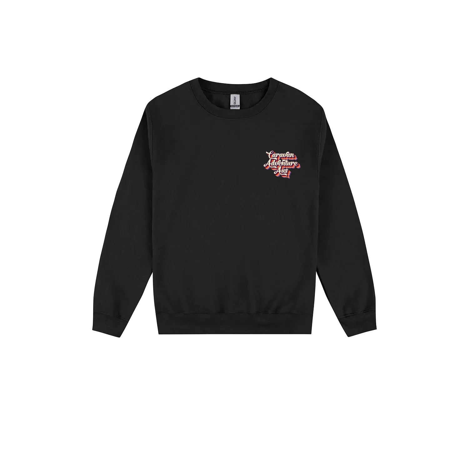 Black front flat lay