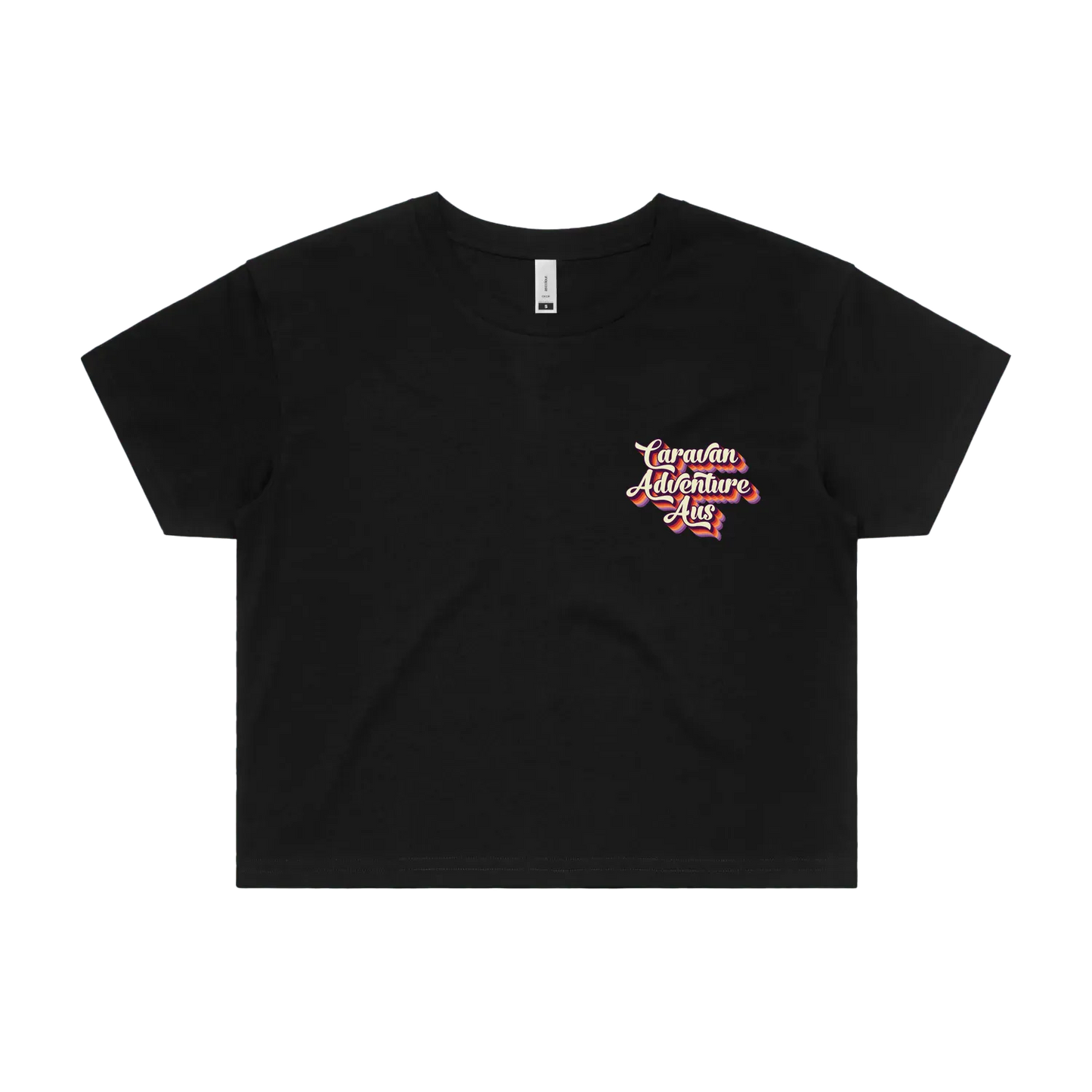 Black front flat lay