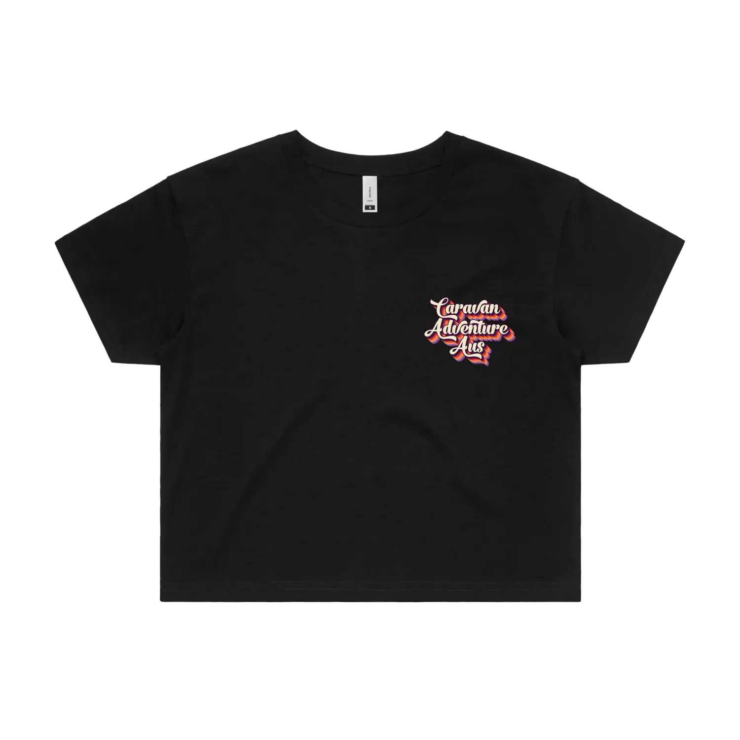 Black front flat lay