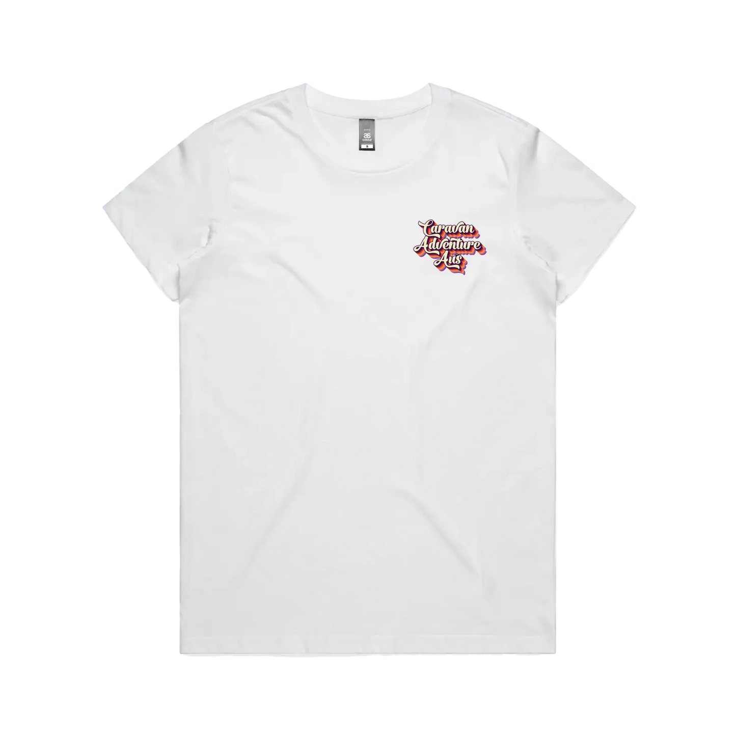 White front flat lay