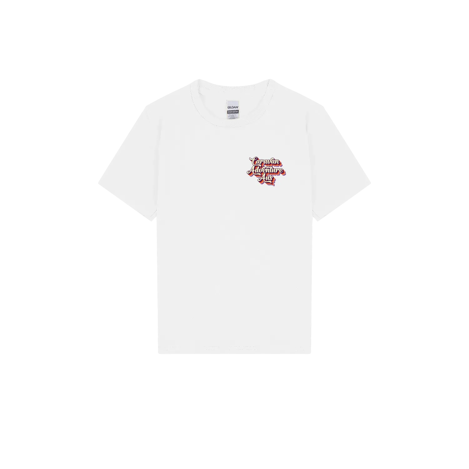 White front flat lay